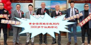 黄金海湾珀岸收到约3000多个认购登记