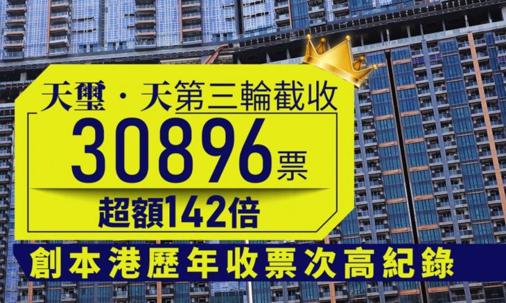 天玺天第三轮30896个认购登记