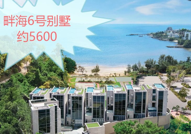 畔海系列中的6号别墅,以5600余万的价格成交